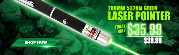 200mW green laser pointer grand offer